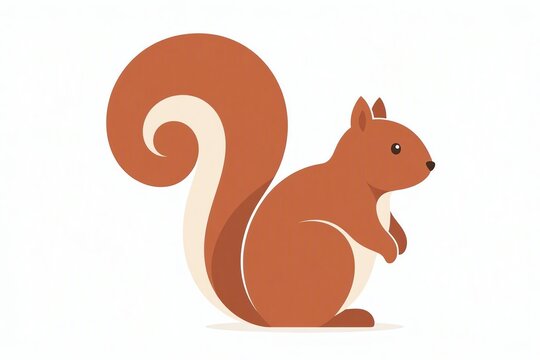 vector illustration of a squirel