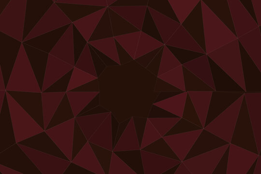 Abstract dark red geometric polygonal background pattern