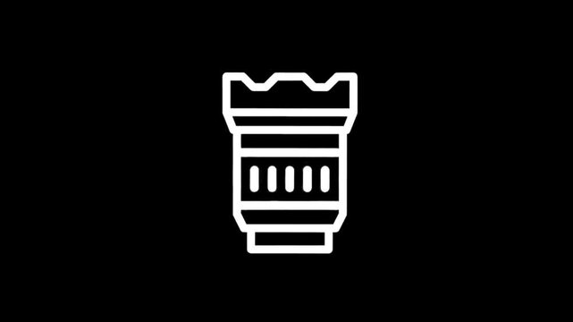 Abstract white chess rook icons on black background, representing strategy and planning
