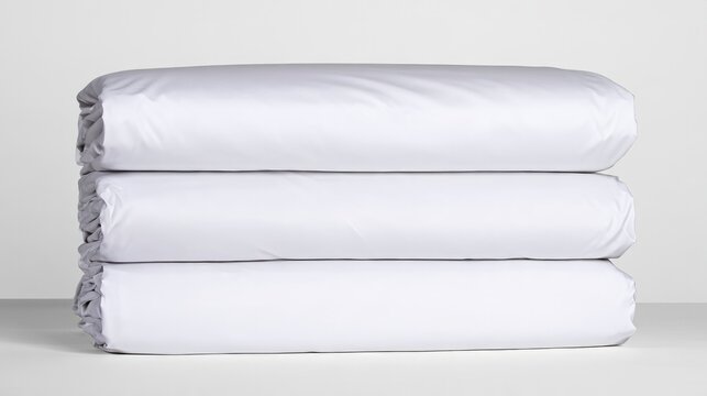 Pretty white fabric squares presented alone on a clean background.