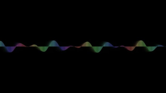 Rainbow Soundwave: Dynamic Equalizer Display with Vibrant Spectrum
