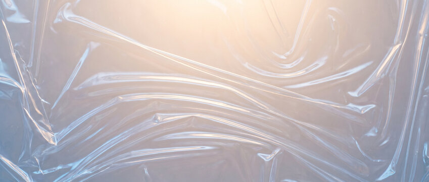 Translucent polyvinyl chloride texture with soft light reflections  