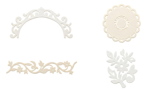 Vintage Ornamental Paper Borders and Decorative Frames