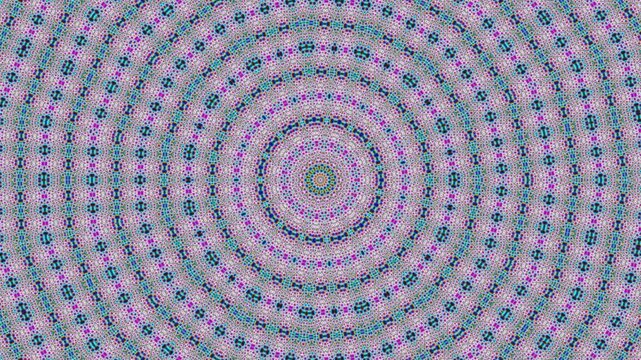 Vibrant geometric pattern radiates outward from a central point background