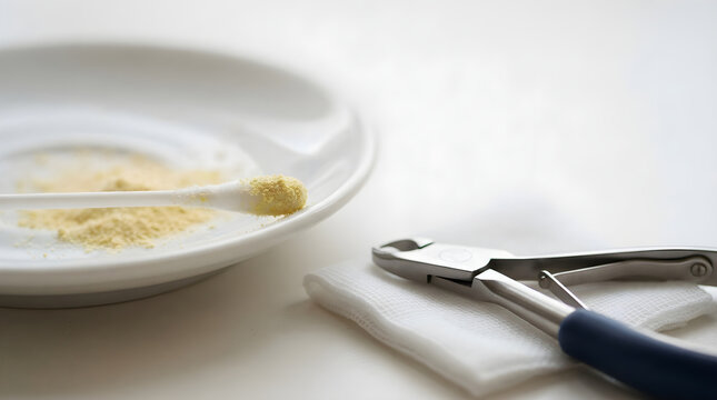 Swab With Styptic Powder On