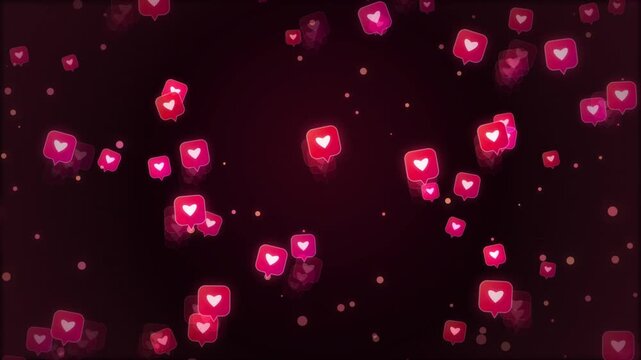 abstract background with red bubbles