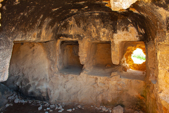 Archaeological site of the Tombs of the Kings, Pafos city, Cyprus island
