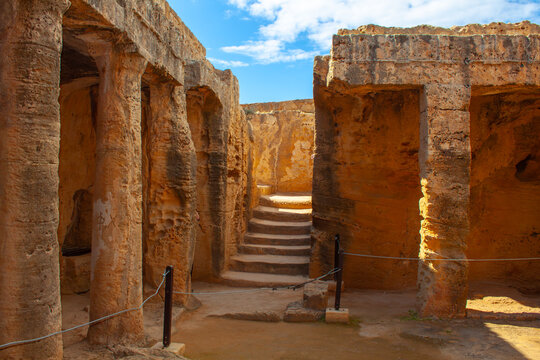 Archaeological site of the Tombs of the Kings, Pafos city, Cyprus island