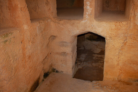 Archaeological site of the Tombs of the Kings, Pafos city, Cyprus island