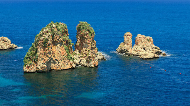 picturesque rocks and cliffs from the water sea scape aerial panoramic beautiful scenery view