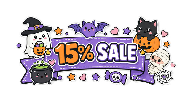 Halloween Ribbon 15 percent sale