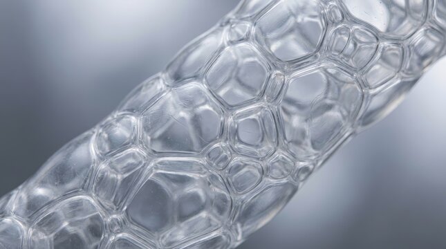 Engineering advances in soft robotics shown through a closeup of elastomer material.