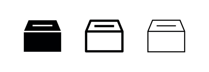 Ballot voting box icons set © liubomir118809