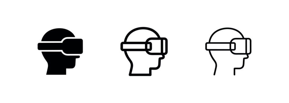 VR headset user icons.