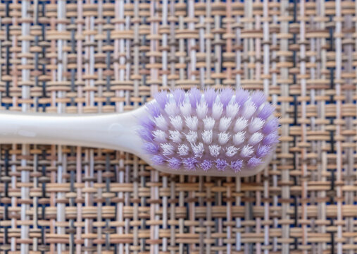 Toothbrush macro photo