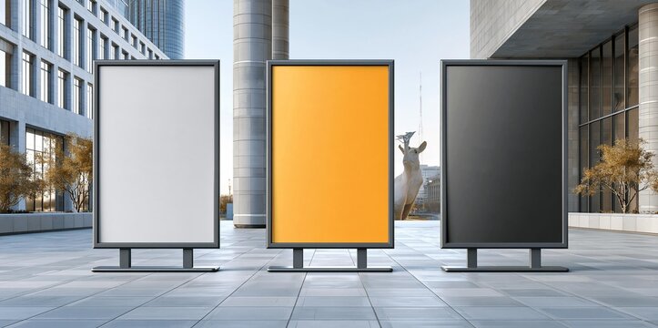 Business Exhibition Billboard Stand Mockup