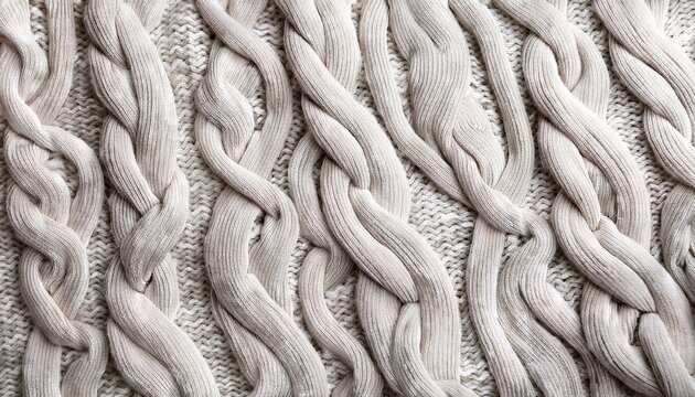 white knitted texture light melange wool yarn
