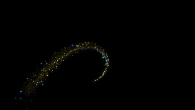 2d glitter stars line animation, magic sparkle trail, glowing doodle stars, white twinkling particles, fairy dust shimmer, glitter confetti trail, sparkling burst on black screen. 4k