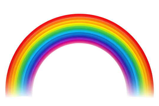 Colorful rainbow on black background spectrum