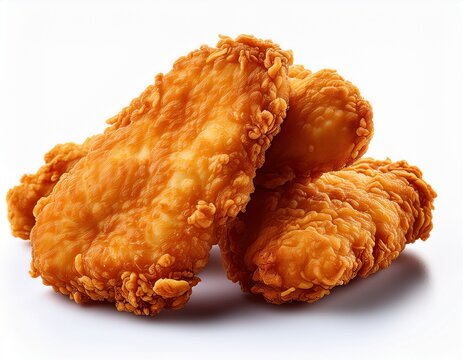 chicken tender white background