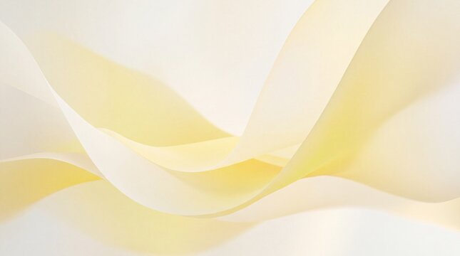 Soft Yellow Waves Flowing Abstract Elegant Background