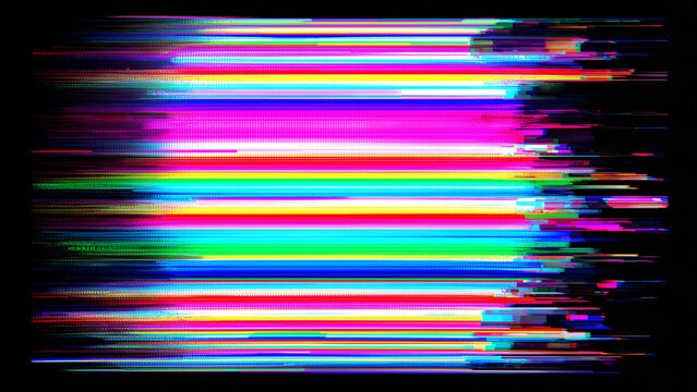 CRT scanline glitch texture RGB phosphor stripes with flicker and bloom