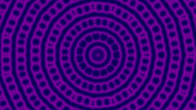 Purple concentric circles pulse gently. Dark dots frame each ring with precision