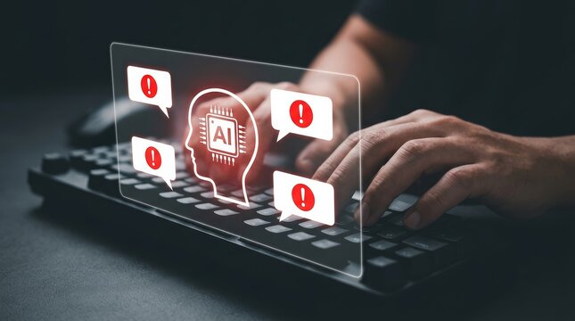 Technology and artificial intelligence system providing security alerts during digital interaction.