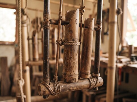Bamboo Angklung Craft
