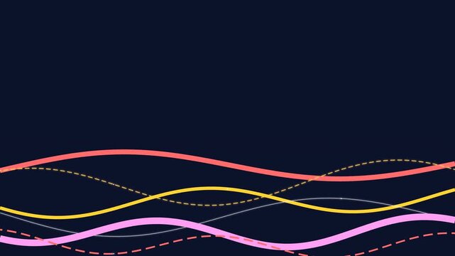 Smooth Harmonic Wavy Stripes with Flowing Ribbon Undulations