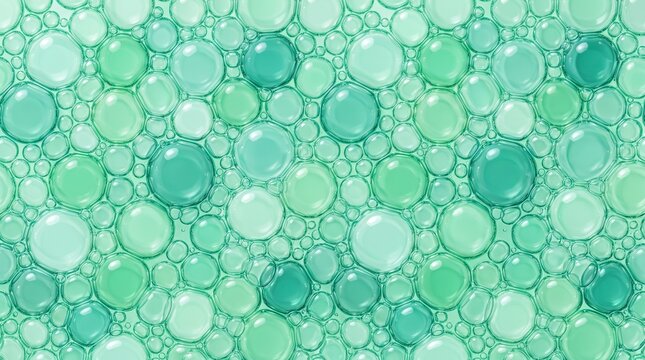 Mint green bubbles