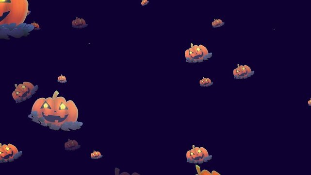 halloween background with pumpkins pattern