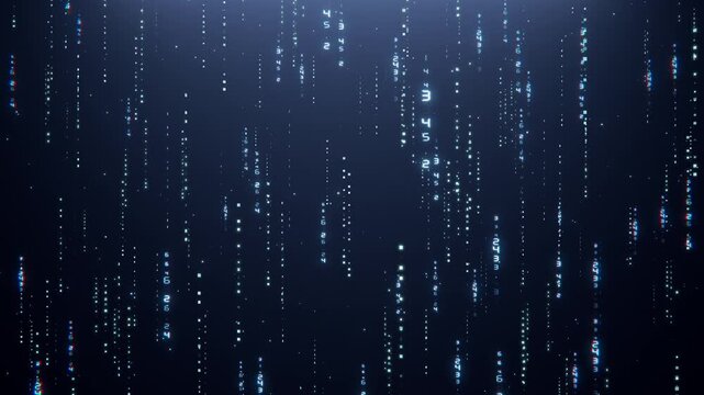 Blue example data flow technology background loop playback