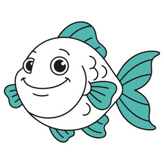 Obraz premium Cartoon Fish