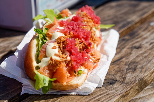 Salmon Sandwich in Dj&uacute;pivogur