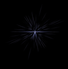 Fototapeta premium Abstract light burst graphic element with transparent background for digital design