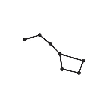 Ursa Major Constellation Illustration.