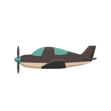 Small propeller airplane illustration