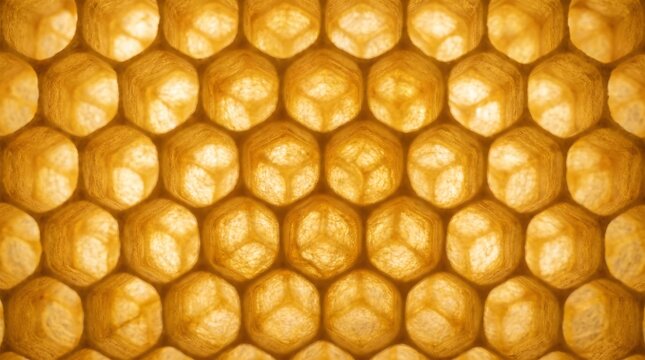 Futuristic Honeycomb Study Pods Background Pattern