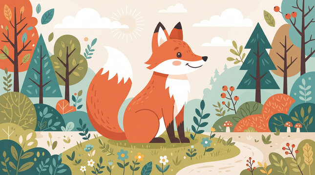 fox in the forest