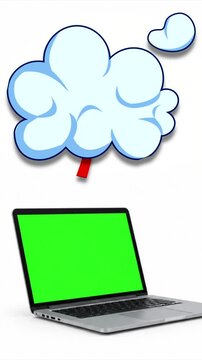 Computer to cloud animation