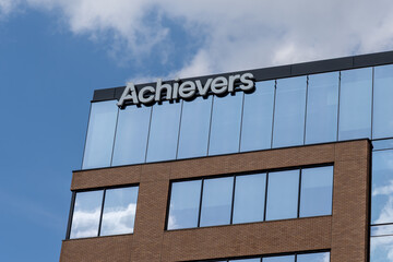 Obraz premium Toronto, Canada - September 13, 2026: Achievers headquarters in Toronto, Canada. Achievers is a Canadian employee engagement and recognition software company.