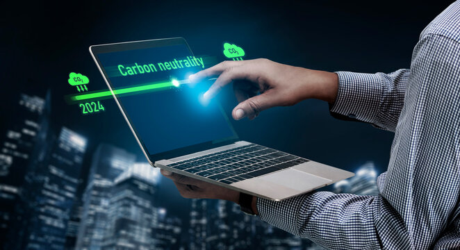 Carbon neutrality timeline illustrates carbon, neutrality, and reduction targets from 2024 to 2050 to support global sustainability and green initiatives Vouch