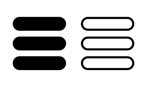 Menu Icon vector. web menu icon. hamburger menu