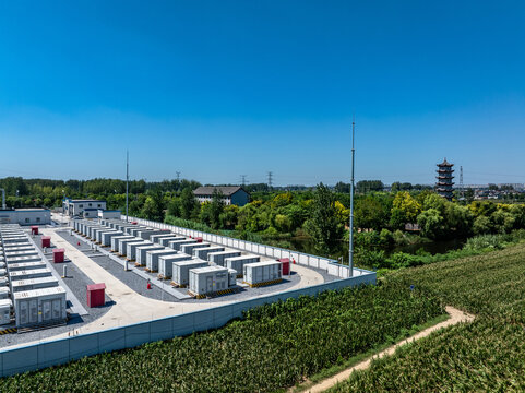 large outdoor energy storage power station container facilities