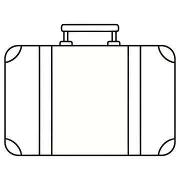 Simple suitcase illustration