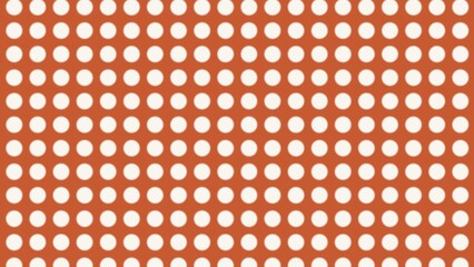Terracotta Orange Background with White Polka Dots Seamless Geometric Pattern © scottnguyen