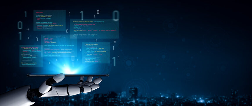 AI auditing faulty programming code, detecting anomalies, insecure logic, and suggesting corrections in a humorous and flawed code example. Vouch
