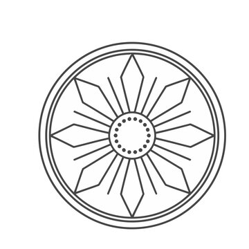 Geometric Sun Symbol