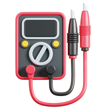 Multimeter 3D illustration